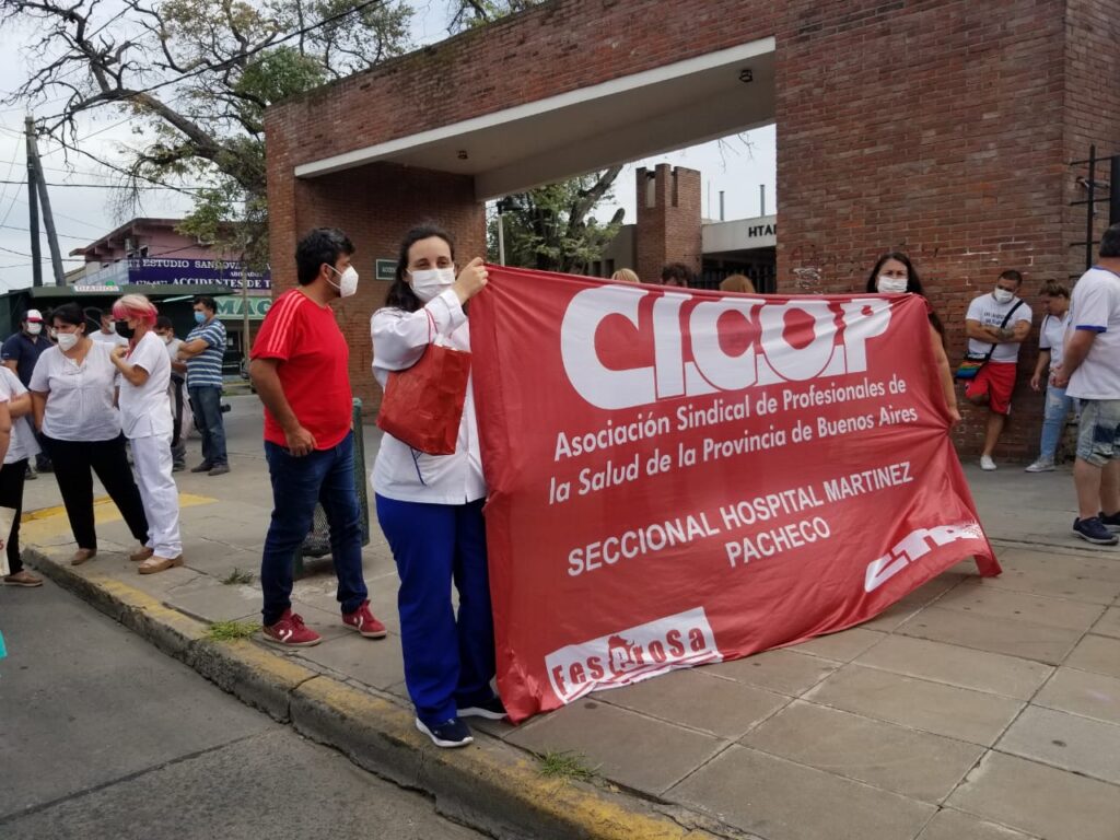 Asamblea en el Hospital Magdalena V. de Martinez de Pacheco