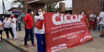 Asamblea en el Hospital Magdalena V. de Martinez de Pacheco