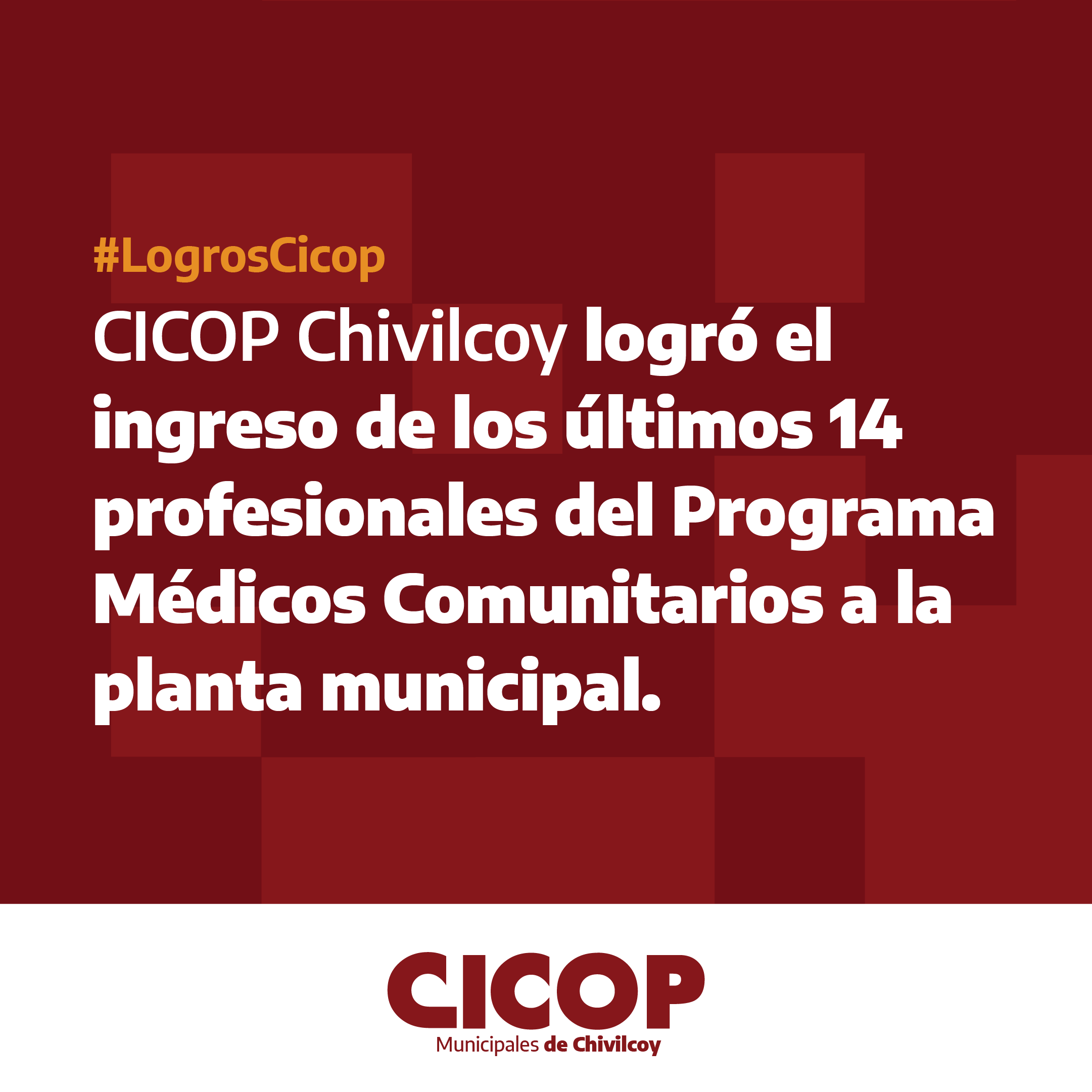 Chivilcoy: CICOP logró la incorporación de los últimos 14 profesionales del Programa Médicos Comunitarios a la planta municipal