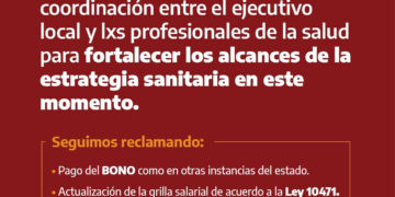 La seccional Municipal de Gral. Belgrano reitera su voluntad de construir diálogo con el ejecutivo.