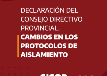 Comunicado de CICOP sobre la resoluciones del Ministerio de Salud provincial y del COFESA