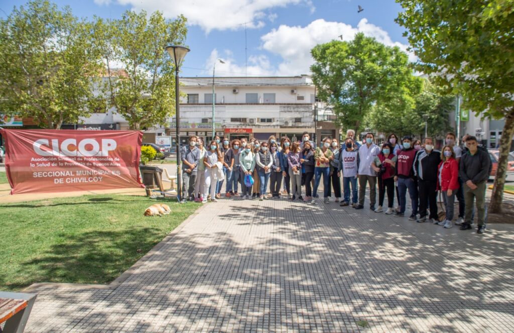 Este sábado 12 de febrero, la Seccional CICOP Municipales de Chivilcoy llevó adelante una Jornada para Visibilizar la situación en que se encuentran lxs trabajadorxs de la salud pública.