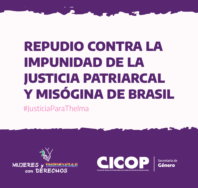 Desde la Secretaría de Género repudiamos el fallo de la justicia brasilera que determina suspender el juicio contra Juan Darthés, acusado por violación en ese entonces a una adolescente de 16 años, la actriz Thelma Fardín.