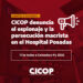 Dirigentes de CICOP se presentarán en Comodoro Py para declarar por la denuncia de espionaje ilegal en el Hospital Posadas durante la gestión macrista