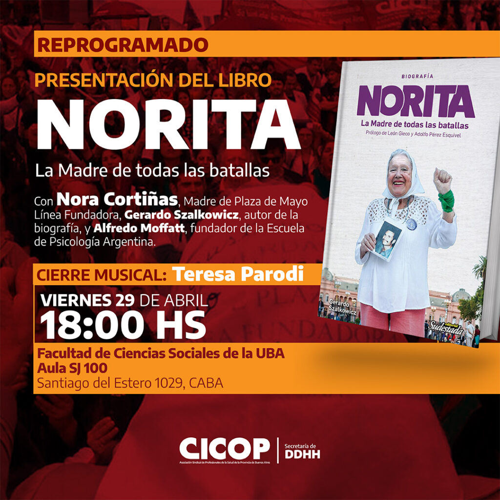 Reprogramado - Presentación del Libro NORITA