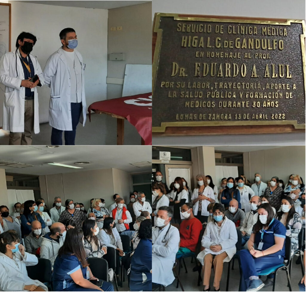 Emotivo Homenaje al Dr. Eduardo Alul en el Hospital Gandulfo 