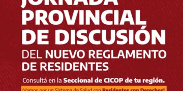Miércoles 4/5: Jornada Provincial de Discusión del Nuevo Reglamento de Residentes 