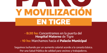 Tigre: Paro y Movilización contra el vaciamiento de la salud municipal
