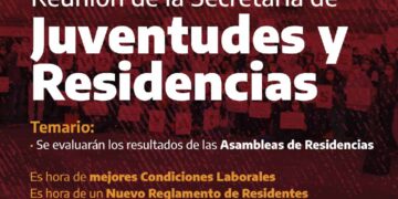 El jueves 9 de junio se realizará la próxima reunión de la Secretaría de Juventudes y Residencias