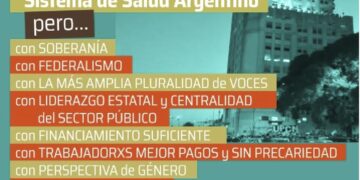 Conferencia de Prensa frente al Ministerio de Salud de la Nación