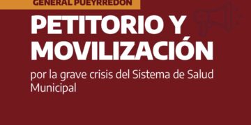 General Pueyrredón: Petitorio y Movilización por la grave crisis del Sistema de Salud Municipal