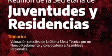 La Secretaría de Juventudes y Residencias convoca a una nueva reunión el martes 5 de julio