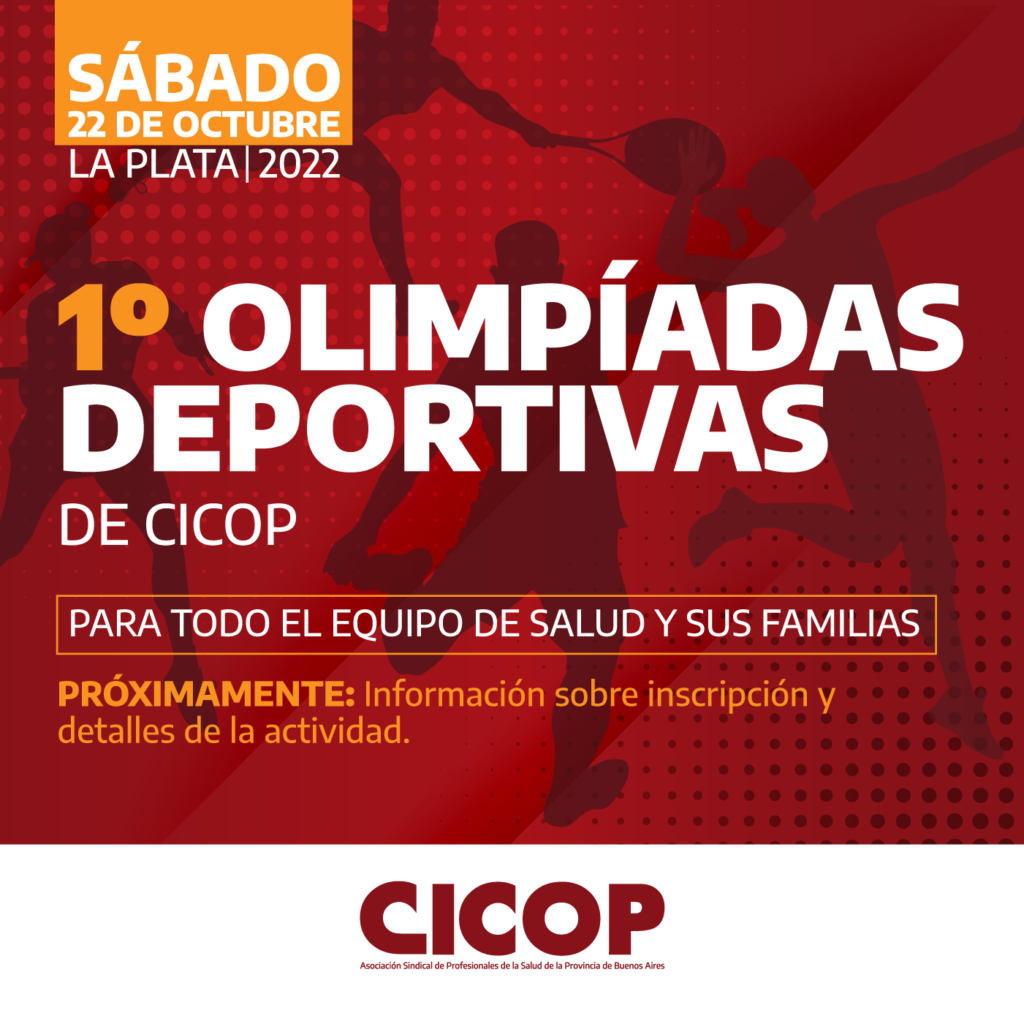 CICOP realizará sus Primeras Olimpíadas Deportivas en La Plata