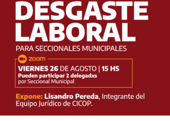 Charla sobre Desgaste Laboral para Seccionales Municipales