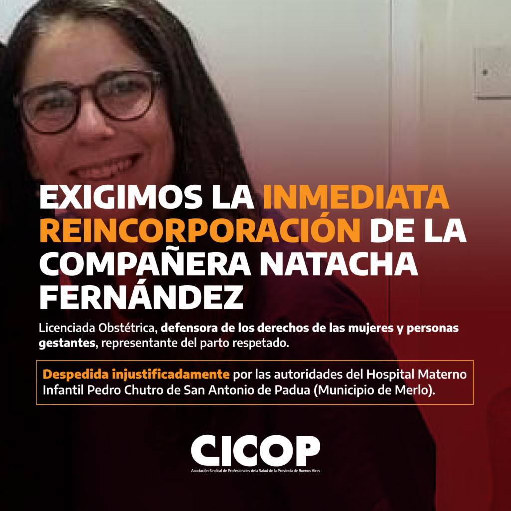 Reincorporación YA de Natacha Fernández