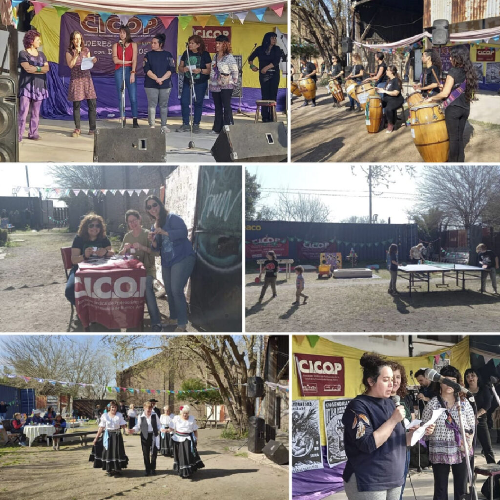 Festival rumbo al Encuentro Plurinacional de Mujeres y Disidencias de las Seccionales de CICOP Zona Oeste