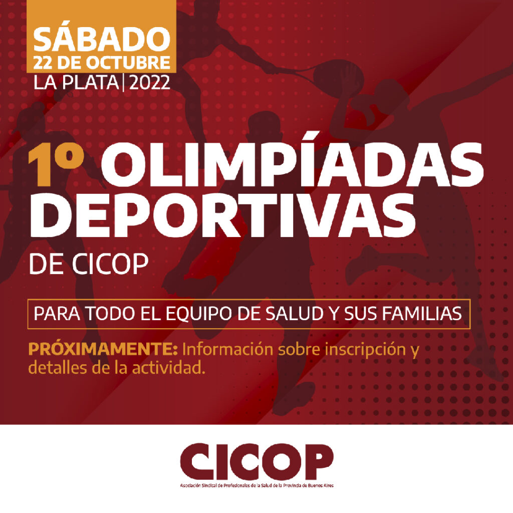 CICOP realizará sus Primeras Olimpíadas Deportivas