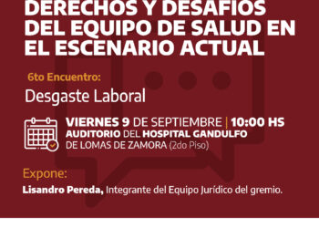 Charla sobre Desgaste Laboral en el Hospital Gandulfo de Lomas de Zamora