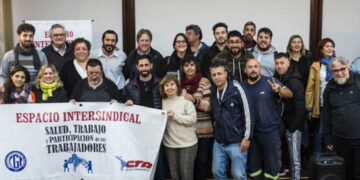 Charla del Espacio Intersindical en el Hospital Evita de Lanús