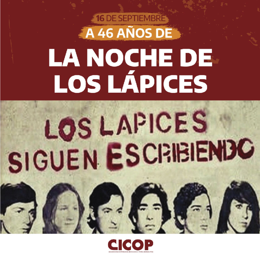 Se cumplieron 46 años de la Noche de los Lápices