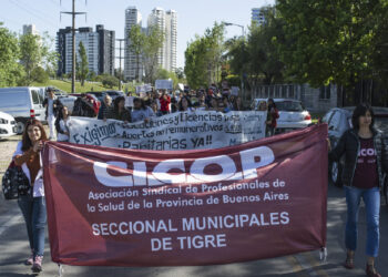 Importante Jornada de Lucha y Movilización de lxs Trabajadorxs de la Salud de Tigre