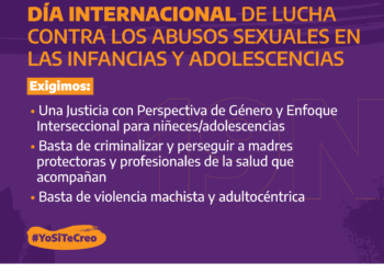 19N: Día Internacional de Lucha contra los Abusos Sexuales en las Infancias y Adolescencias