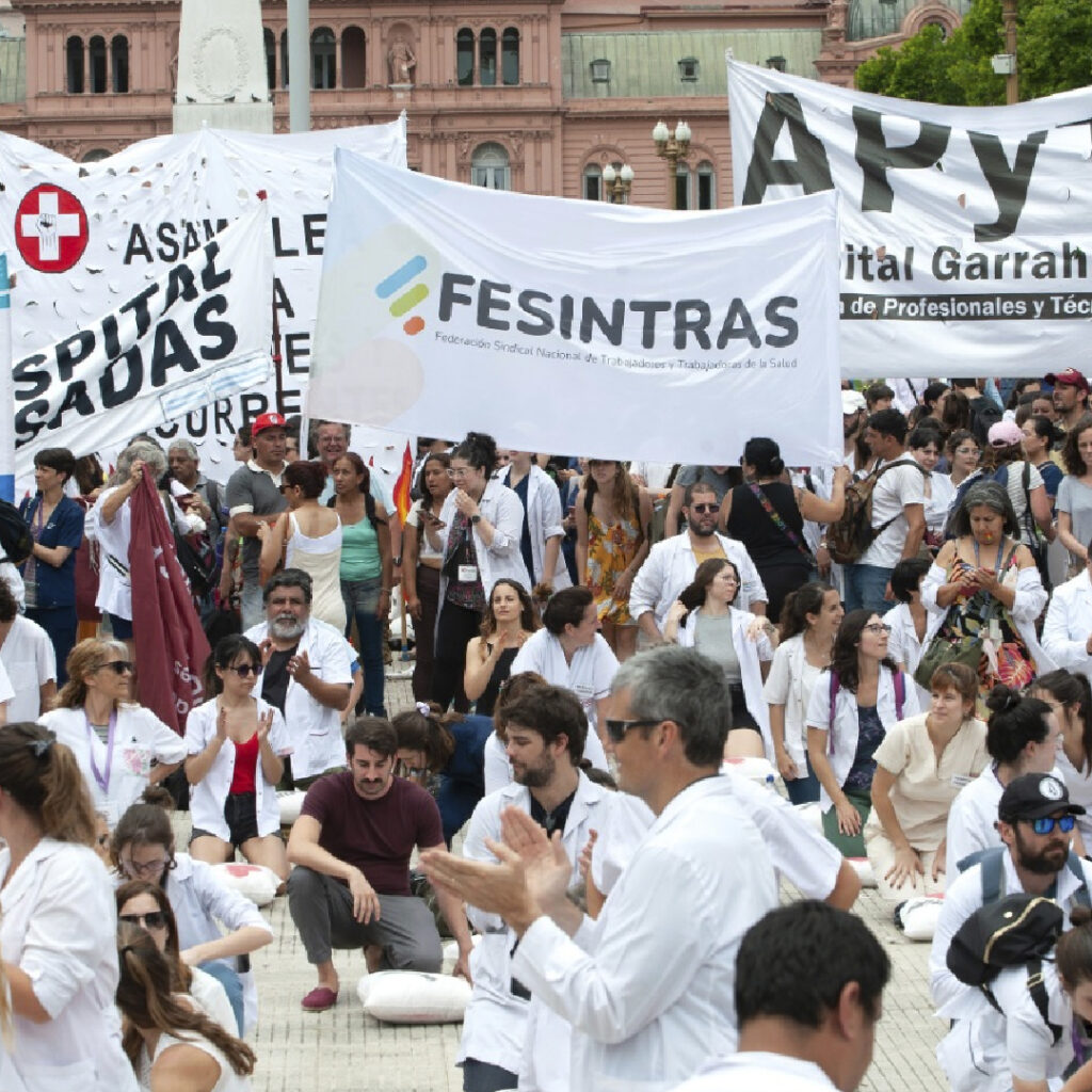Paro del 17/11: Masiva marcha de salud a Plaza de Mayo