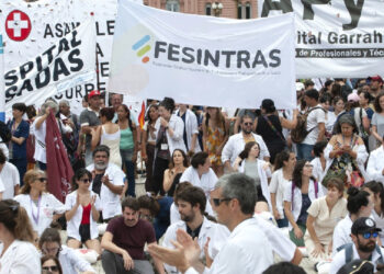 Paro del 17/11: Masiva marcha de salud a Plaza de Mayo