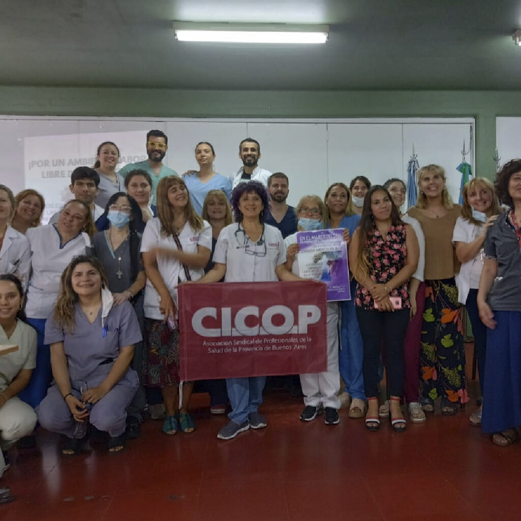 25N: Con participación de CICOP se desarrolló en el Hospital Paroissien una Jornada sobre Espacios Laborales Libres de Violencia