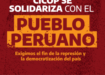 CICOP se solidariza con el pueblo peruano. Exigimos el fin de la represión y la democratización del país