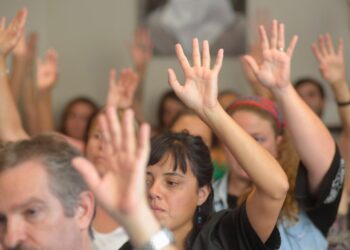 Sesionó el Congreso de Delegadxs en forma presencial en la Sede Central de CICOP