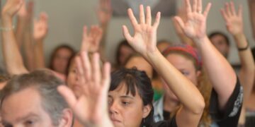 Sesionó el Congreso de Delegadxs en forma presencial en la Sede Central de CICOP