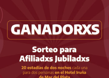 Ganadorxs del Sorteo para Afiliadxs Jubiladxs 