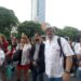 El Hospital Posadas marchó al Ministerio de Salud
