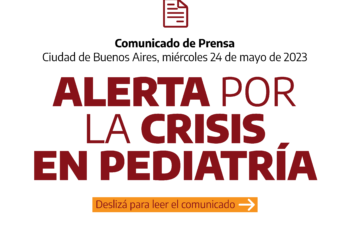 Alerta por la crisis en Pediatría