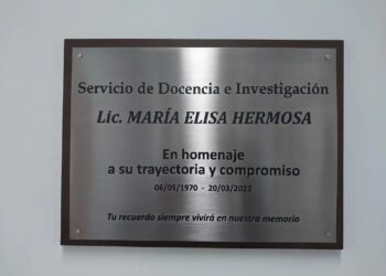 Sentido homenaje a la compañera Lic. María Elisa Hermosa