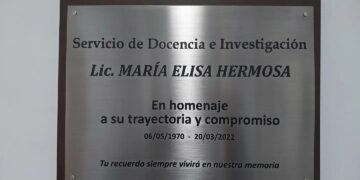 Sentido homenaje a la compañera Lic. María Elisa Hermosa