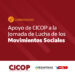 COMUNICADO Apoyo de CICOP a la Jornada de Lucha de los Movimientos Sociales