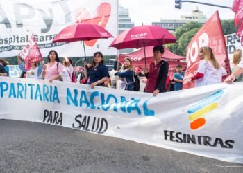 Contundente concentración en unidad frente al Ministerio de Salud de la Nación