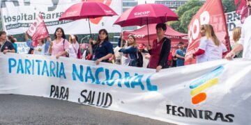 Contundente concentración en unidad frente al Ministerio de Salud de la Nación