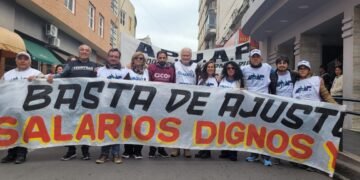 CICOP y FESINTRAS llevaron su apoyo a lxs trabajadorxs de la salud y a todo el pueblo jujeño