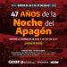 A 47 años de la Noche del Apagón, seguimos exigiendo Memoria, Verdad y Justicia