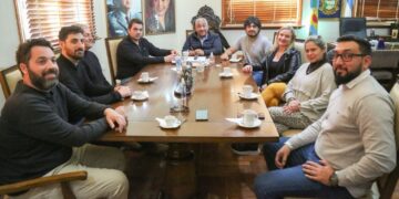 Dirigentes provinciales de CICOP y de la seccional Municipales de San Pedro se reunieron con afiliadxs locales y luego con el intendente