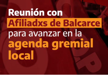 Reunión con afiliadxs de Balcarce