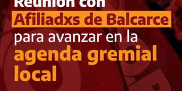 Reunión con afiliadxs de Balcarce