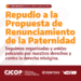 Repudio a la Propuesta de Renunciamiento de la Paternidad