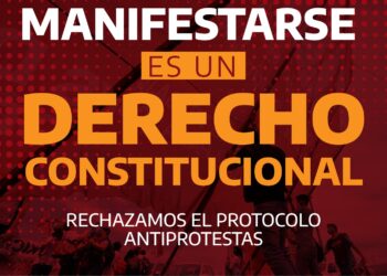 Manifestarse es un Derecho Constitucional