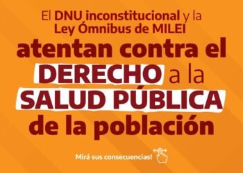 El DNU y la Ley Ómnibus atentan contra el derecho a la Salud Pública de la población