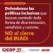 NO al cierre del INADI