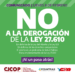 No a la derogación de la Ley 27.610